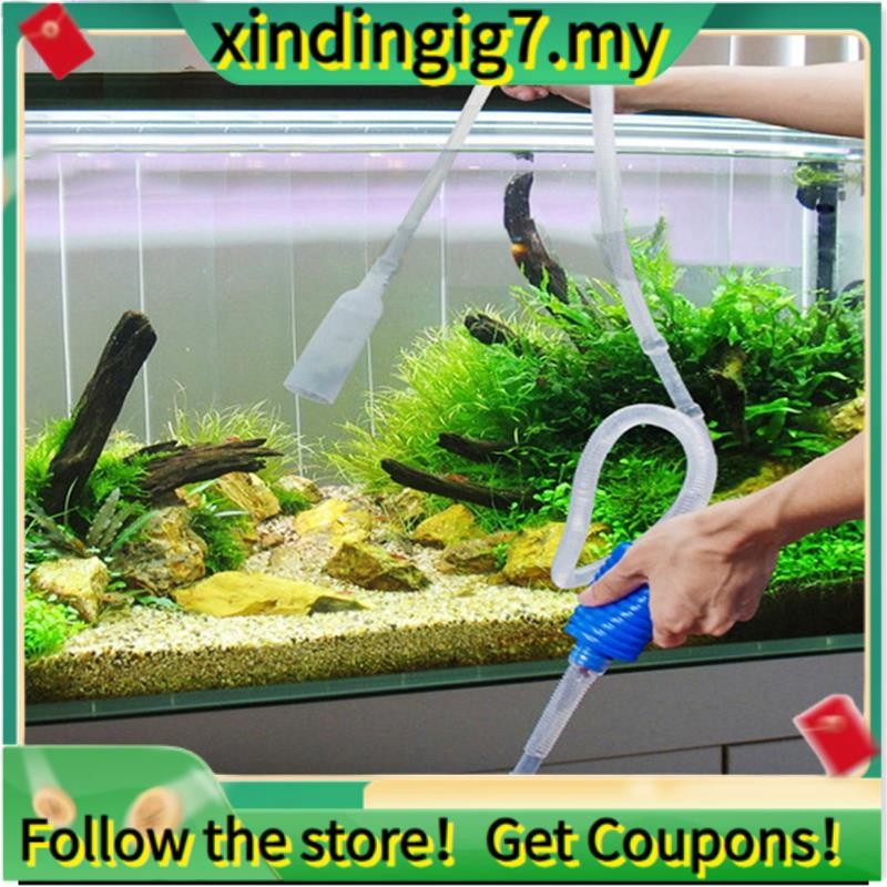 【IN STOCK】Aquarium Fish Tank Vacuum Water Change Siphon Gravel Suction ...