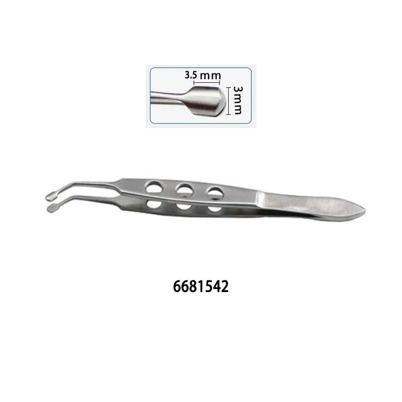 Stainless Steel Meibomian Gland Expressor Forceps (Type C) For Dry Eye Treatment