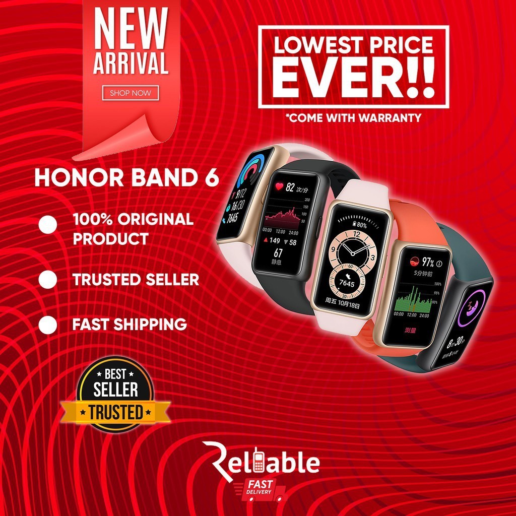 Honor Band 5 & Band 6 Ready Stock! SpO2 Monitoring!!! | Shopee Malaysia