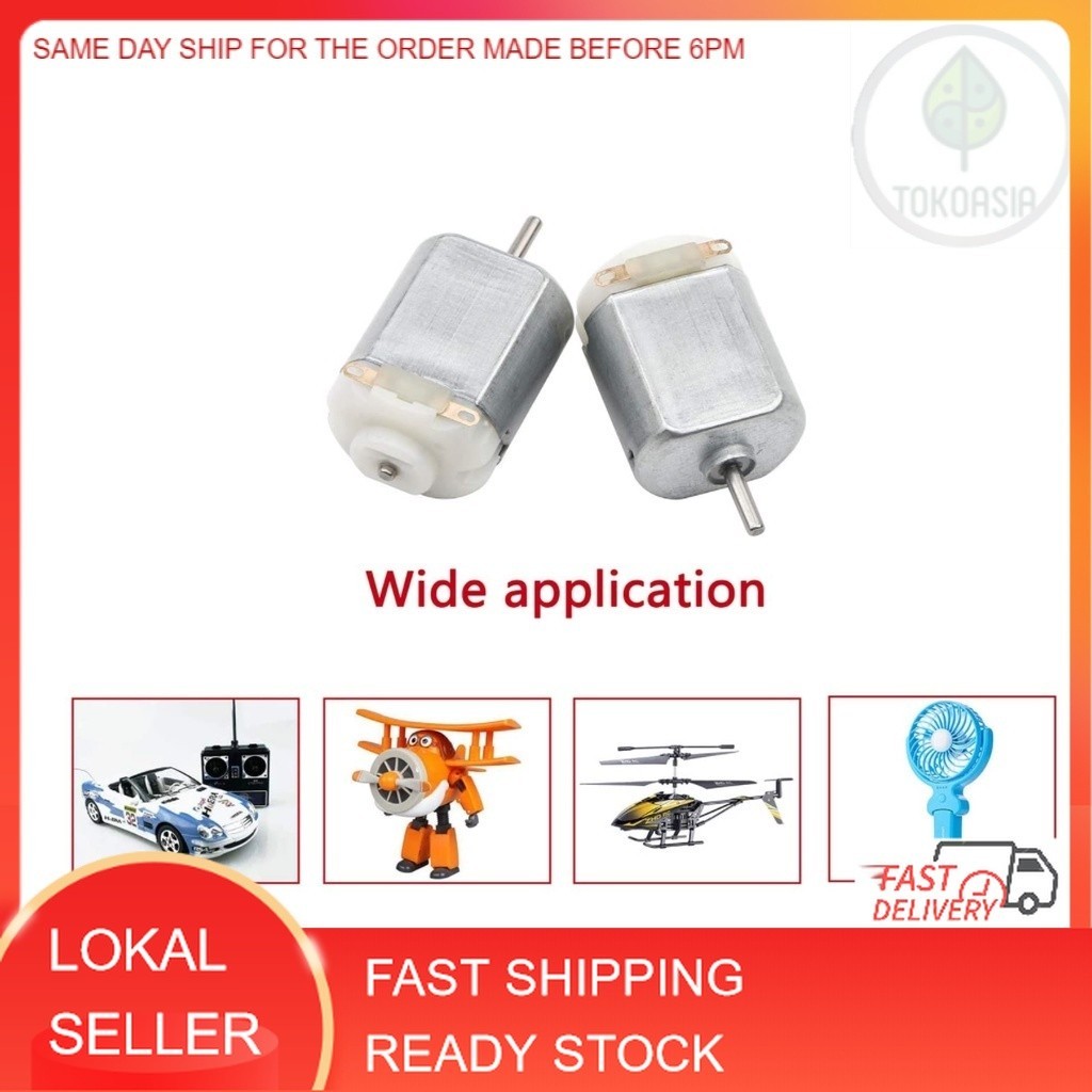 (Ready Stock) Micro 130 DC 3V-6V 10000 RPM Cars Toys Electric Motor ...