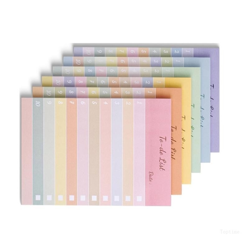 Top 6Pads of Adheive Notes 300 Sheets Checklist Note Paper Small ...
