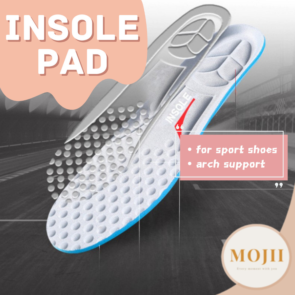 MOJII 1 Pair Sports HI-Poly Arch Support Sport Insole for Flat Foot ...