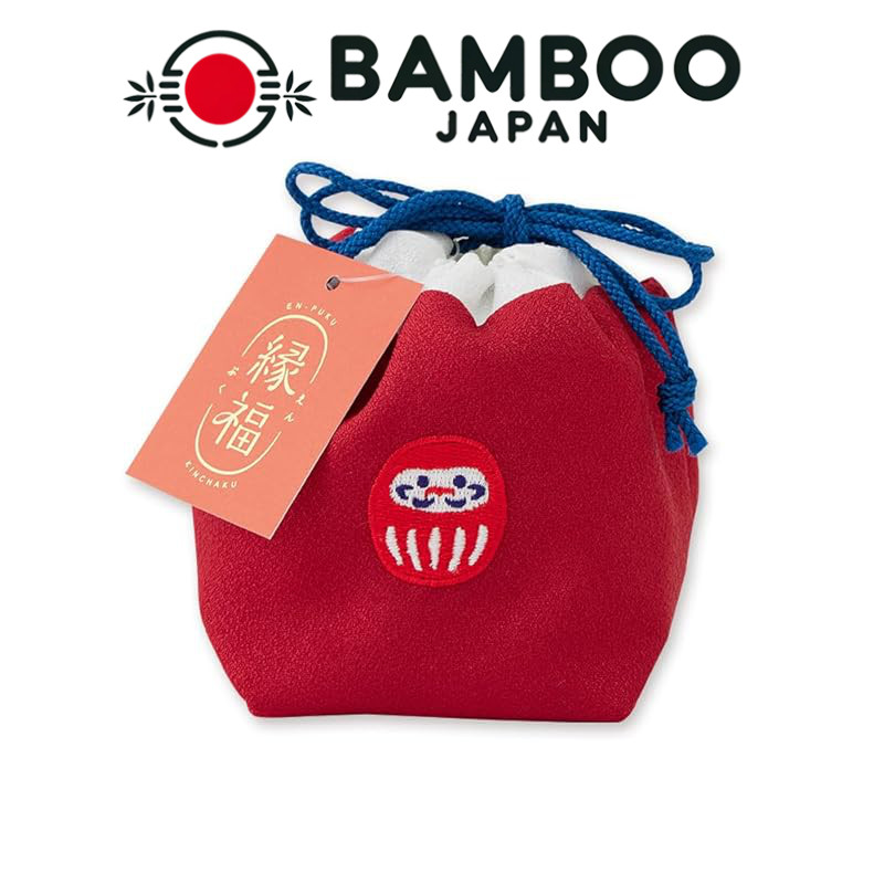 JIKAN STYLE Japanese Motif Drawstring Pouch - Made in Japan, Lucky ...