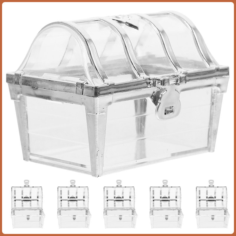 【Ready Stock】 6 Pcs Decoration Treasure Chest Candy Box Decorative ...
