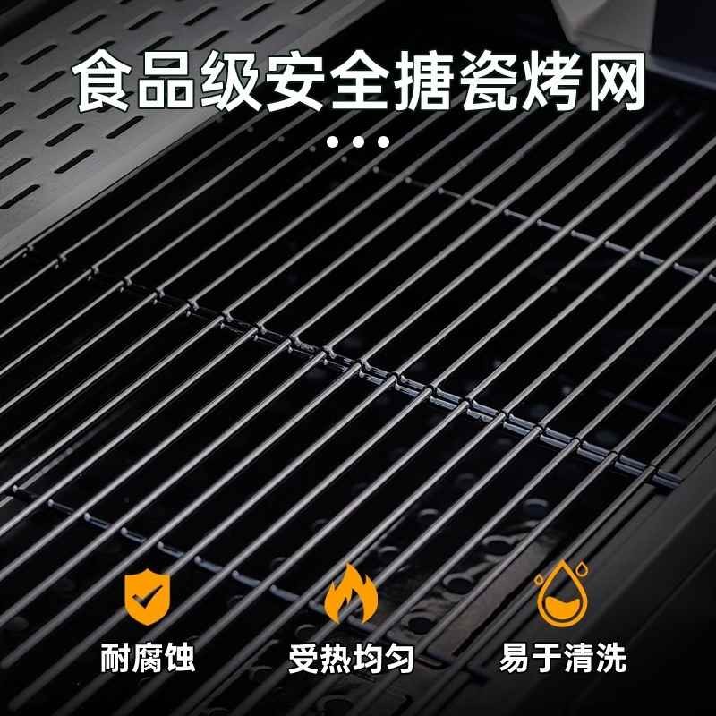 Grill Barbeku Kegunaan Rumah Luaran Grill BBQ Gaya Amerika Grill Arang ...
