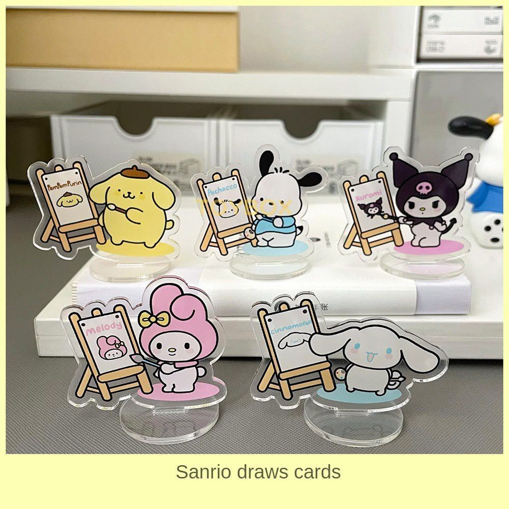 Sanrio Standing Sign Kuromi Cinnamoroll My Melody Pachacco Cute Cartoon ...