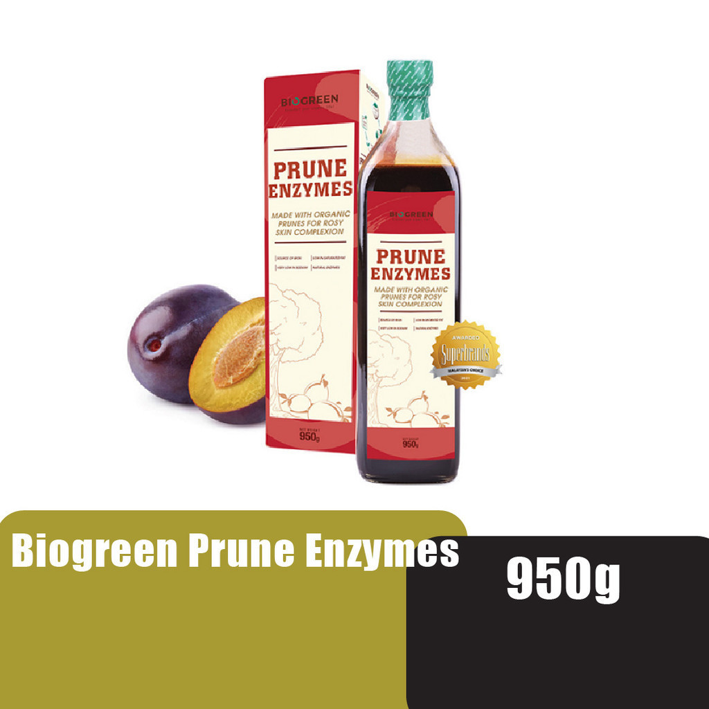 BIOGREEN Prune Enzymes 950g Apple Cider Vinegar with Honey Enzyme and
