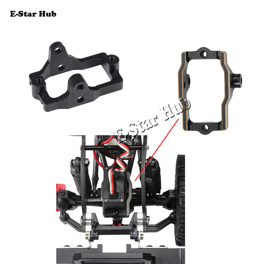 Brass CNC TRX4M Axle Servo Mount 9.3g for 1/18 RC Crawler Car TRX4M