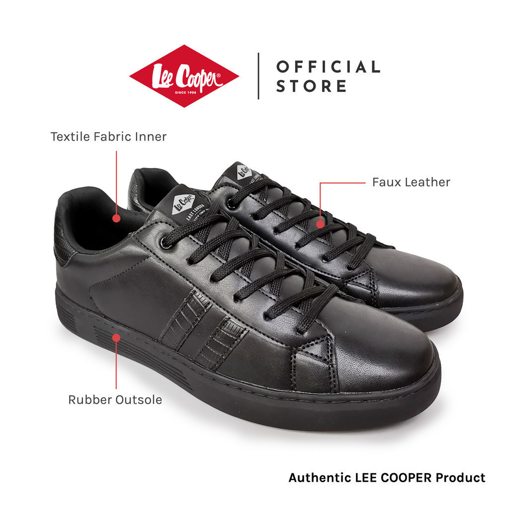 Lee Cooper Men s Casual Stripe Sneaker BM860 Shopee Malaysia