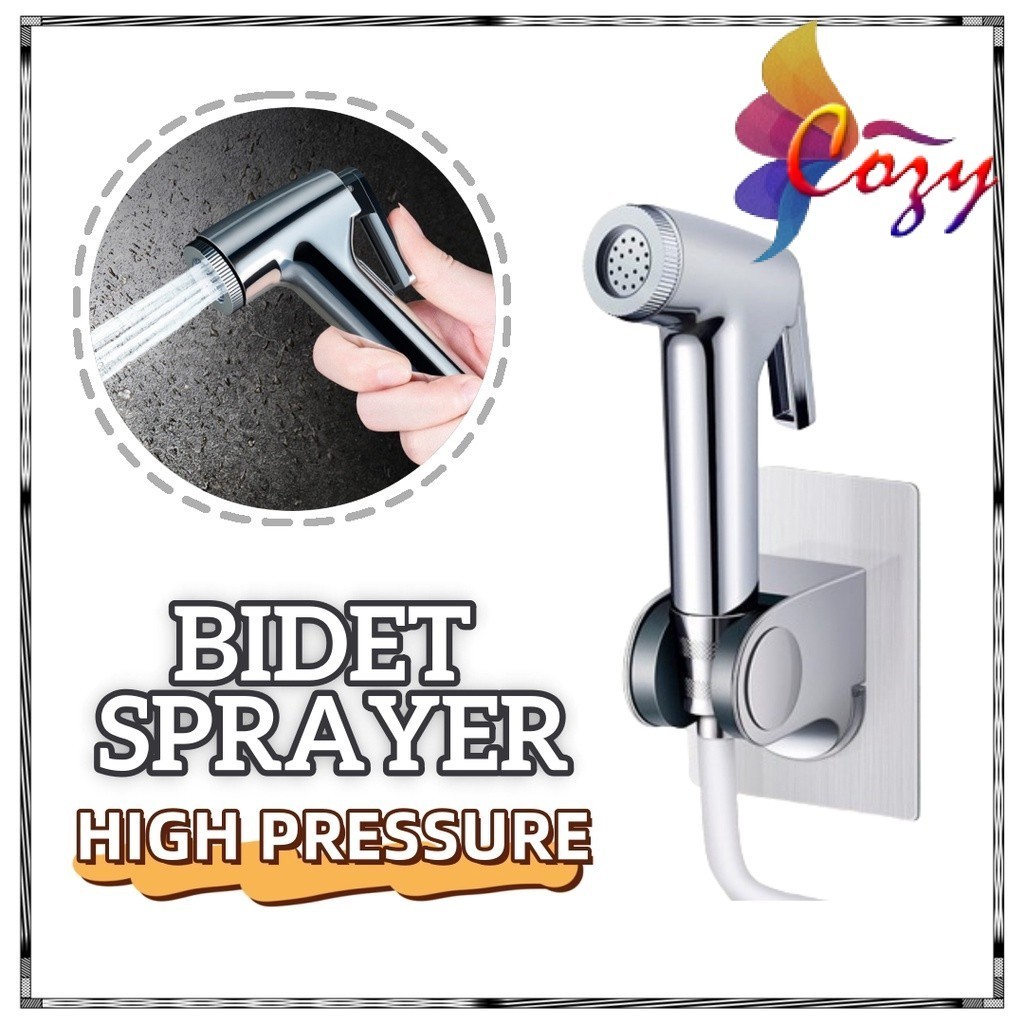 Handheld Bidet Spray Gun Toilet Hose Shower Head Booster Hand Wash ...