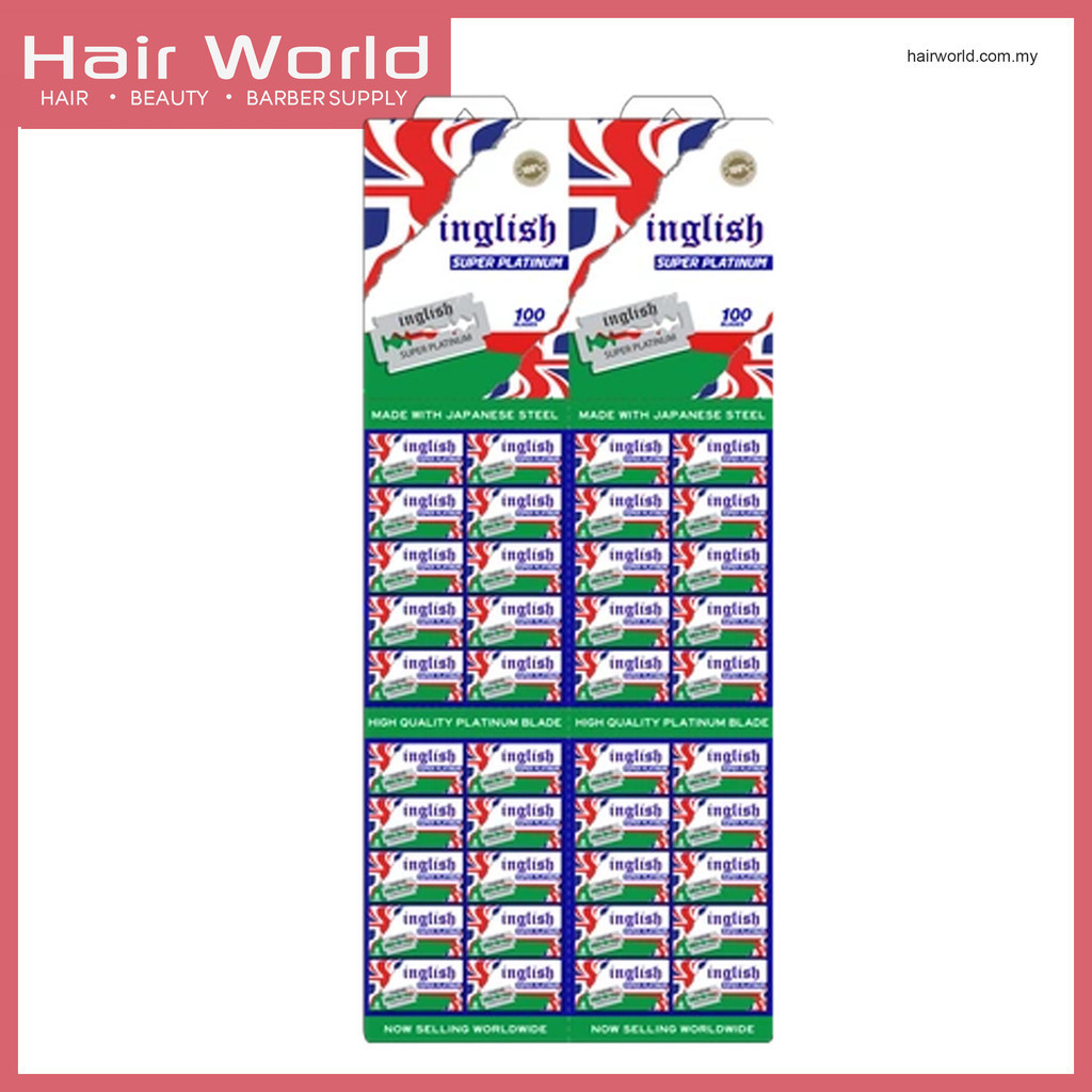 Inglish Super Platinum Double Edge Shaving Razors Blades (40 Tucks Of 5 ...