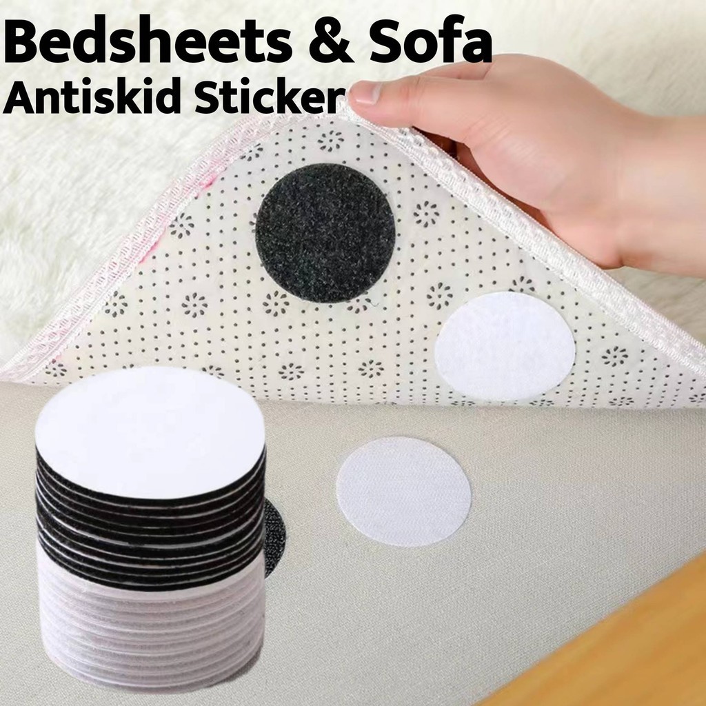 10PCS ANTI-SLIP BED SHEET FIXING STICKERS SEAMLESS DOUBLE SIDED ...