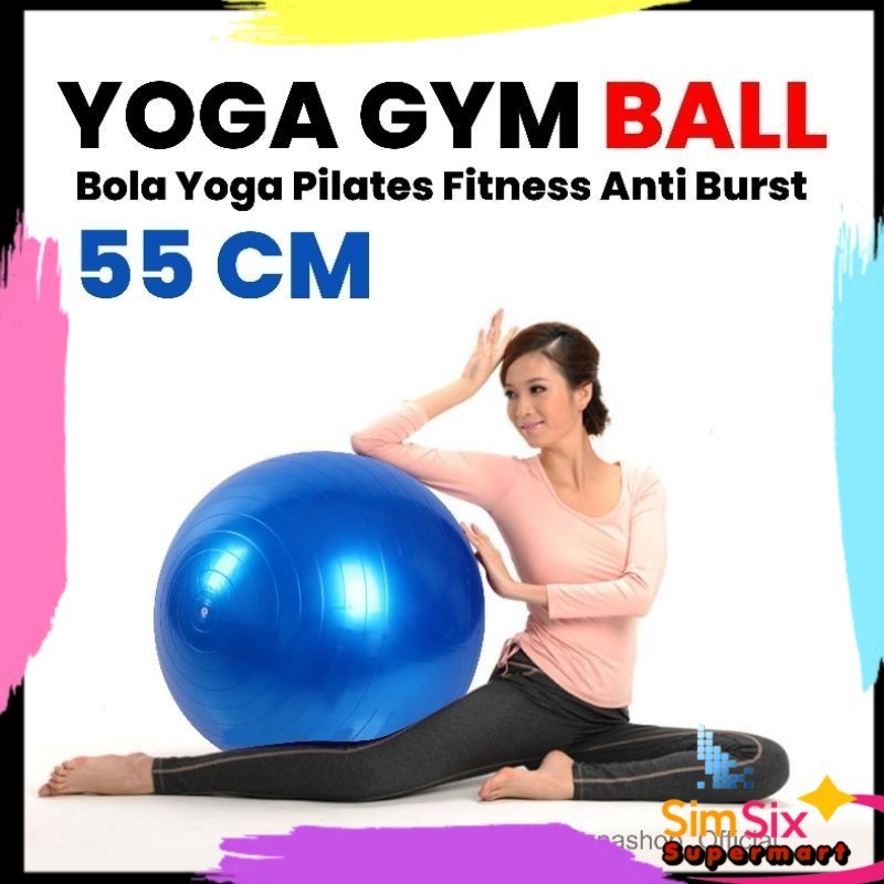 Gym Ball Fitness Ball Yoga Ball Diameter 55cm Gymball Fitness Equipment