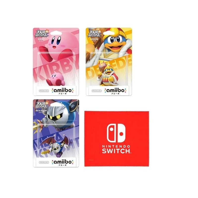 amiibo Kirby Super Smash Bros. series 3 pieces (Kirby, Dedede, Meta