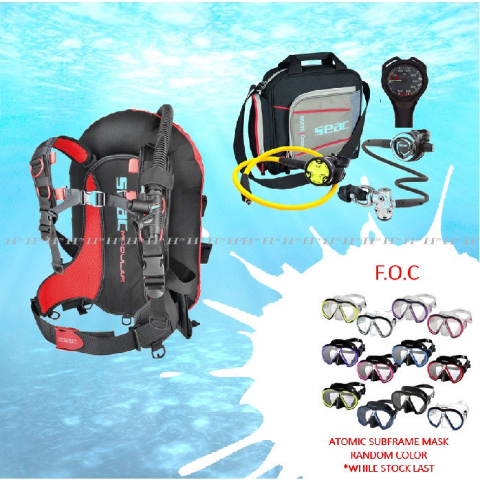 SEAC MODULAR BCD + DX200 REGULATOR SET scuba diving | Shopee Malaysia