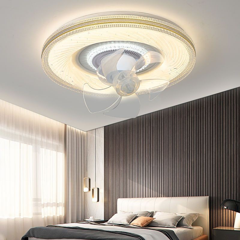 Inverter LED Ceiling Fan Light Dining Room 360° Rotate Electric Fan ...