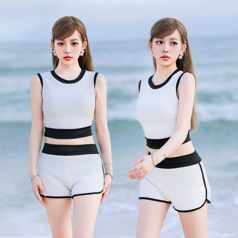 Flattering Halter Neck Swimsuit, ideal for Petite Girls and Women, with