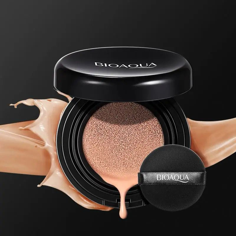 BIOAQUA Oil-Control Air Cushion Foundation – Moisturizing, Non-Greasy ...