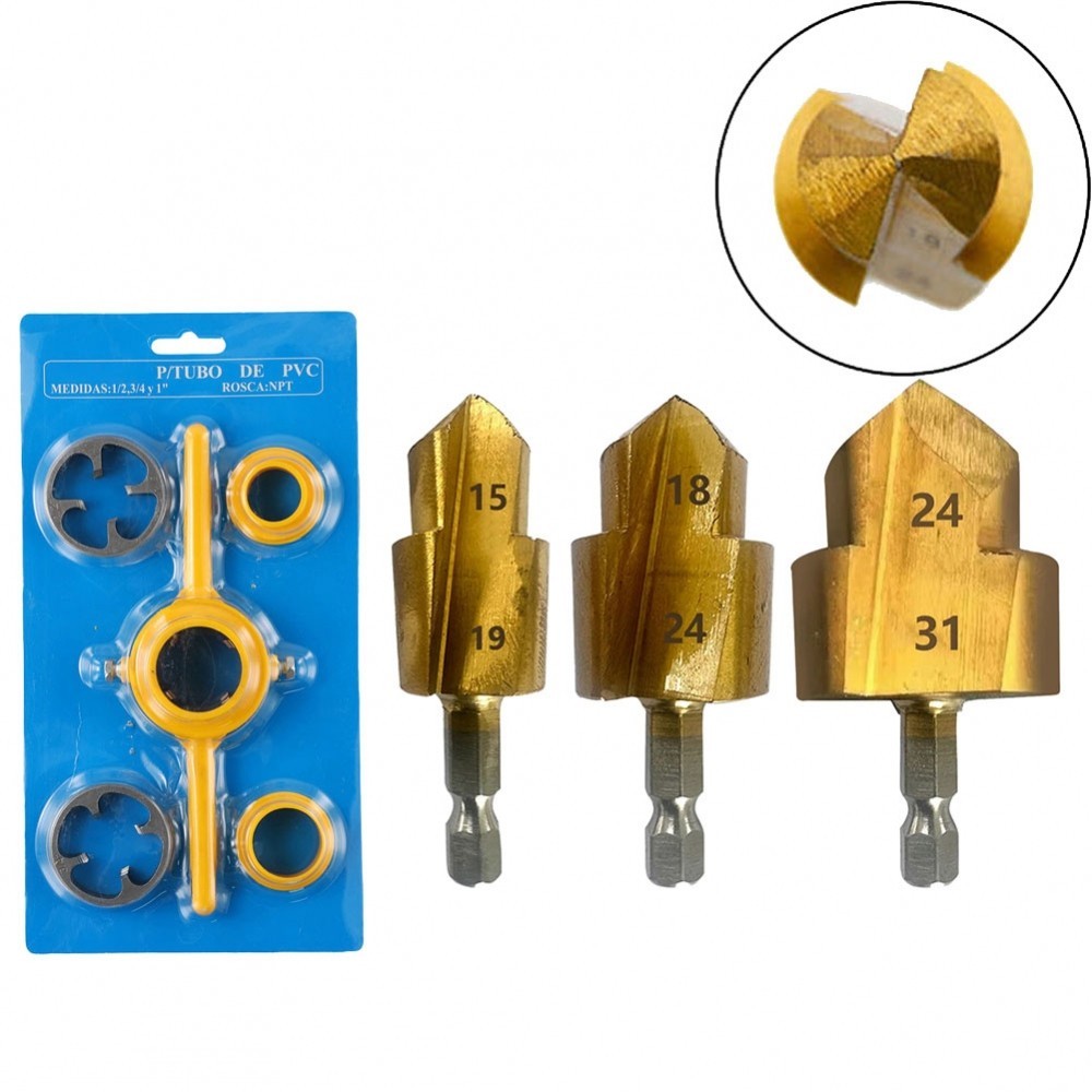 Essential Hand Tools for Thread Making PPR Riser Step Drill Bit Wire ...