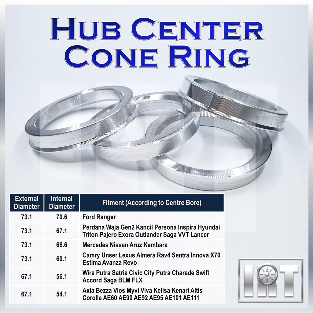 Center Core Bore Ring Modified Sport Rim Car Tire Tayar Kereta Rally ...