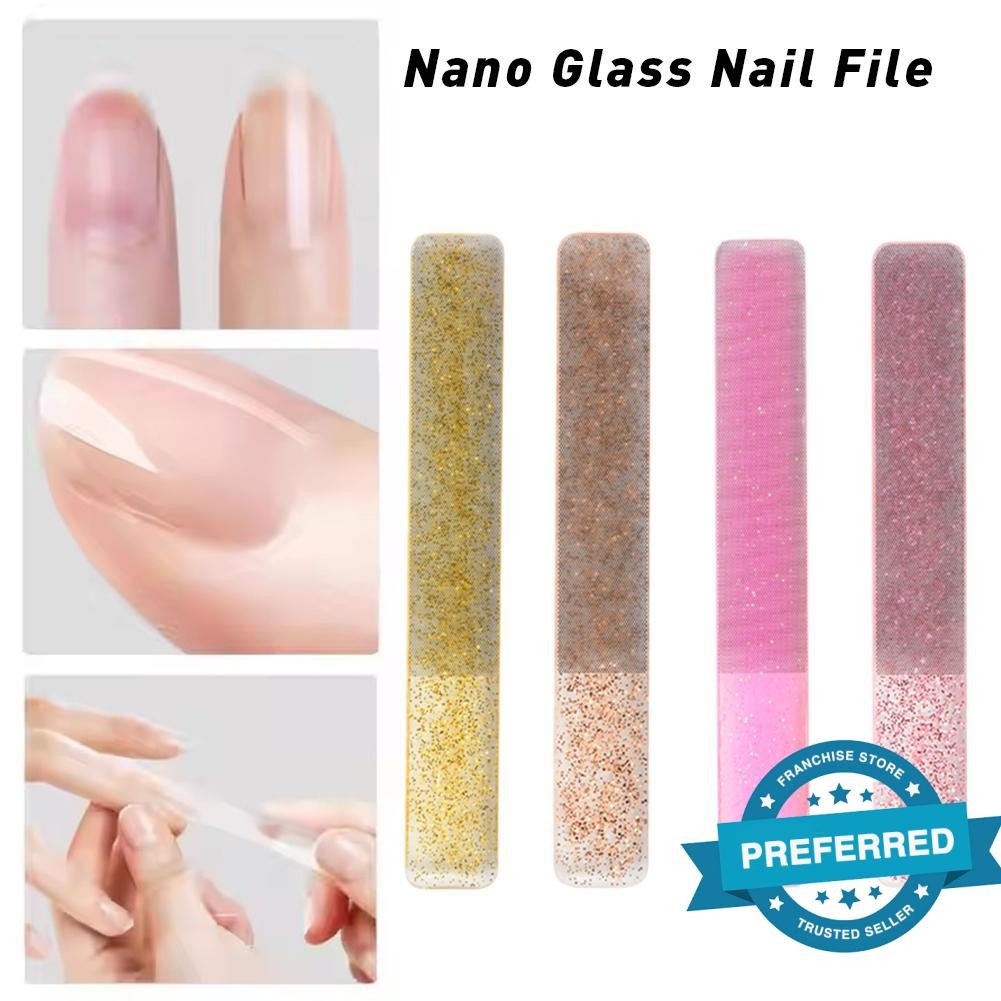 Glass Nano Nail File Strips Particle Nail Polish Stick Nail Nano Shine ...
