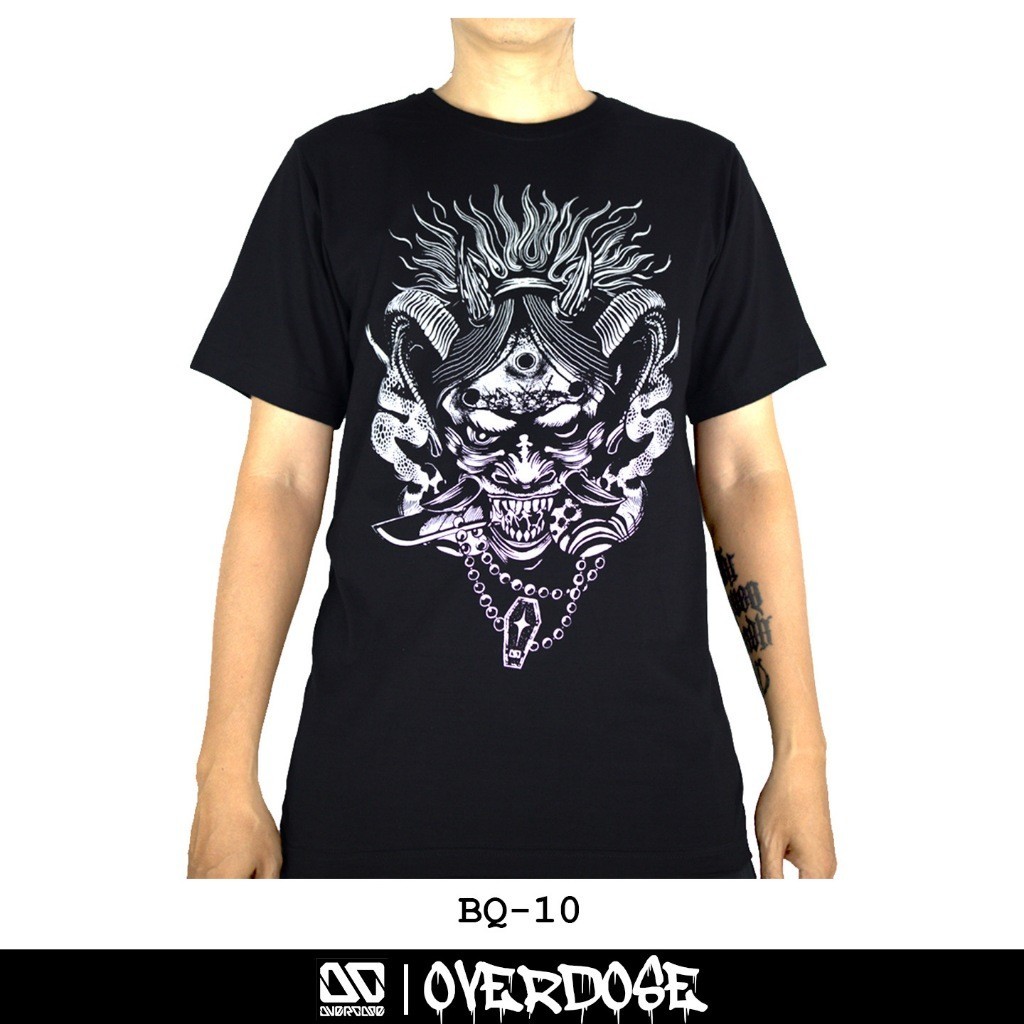 Overdose T-shirt Black Code BQ-10 (Ovedose) | Shopee Malaysia