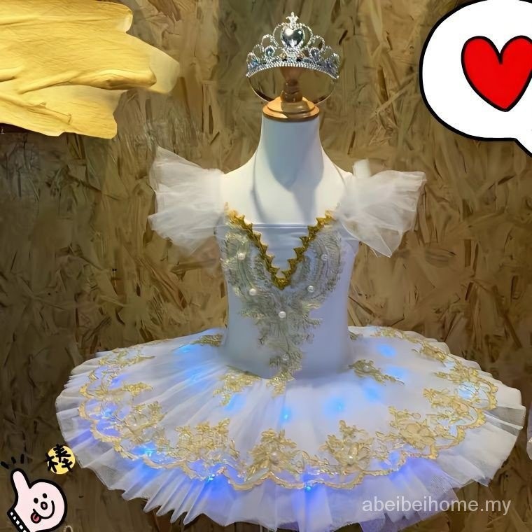 New Style Ballet Skirt Children Little Swan Performance Costume Girls 