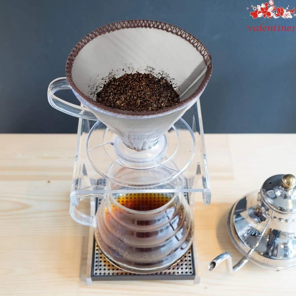 VALENTINE1 Reusable Pour Over Coffee Filter, Paperless V Shaped
