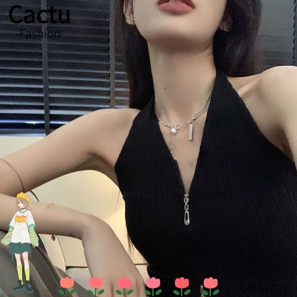 FACC-H Women's Crop Top, V-neck Backless Halter Neck Camisole, Fashion ...