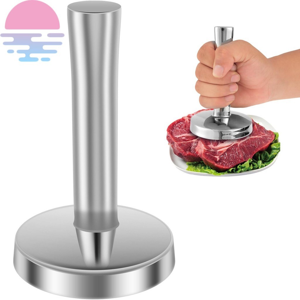 Meat Pounder Flattener Food Grade Stainless Steel Kitchen Meat Mallet