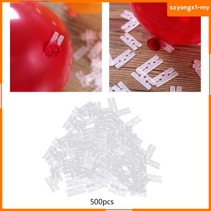 [SzyongxfdMY] 500Pcs H Shape Balloon Clips Ties Decorative for Balloon Arch Balloon Ties for