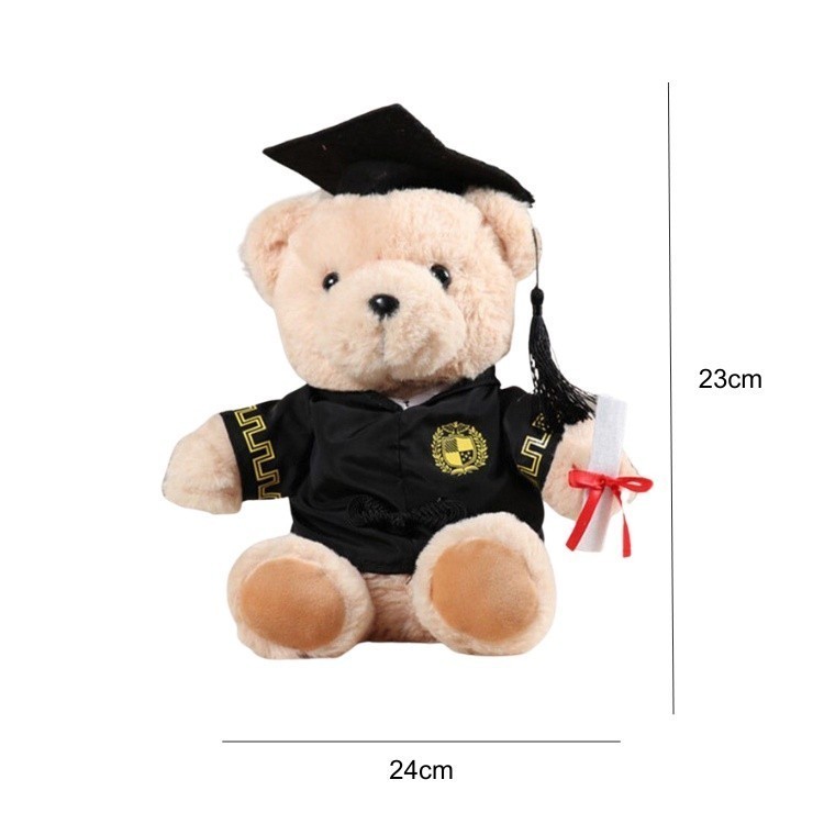 Wearing Dr. Hat Bear Doll hotsell Dr. Bear Plush Toy Graduation Bear Doll Teddy Bear Gra