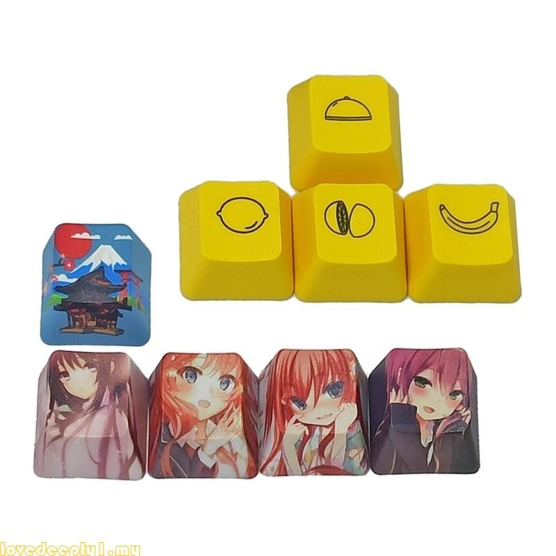 Love 9 Keys PBT Five Sides Dye Subbed Keycap OEM Profile R4 Esc ...