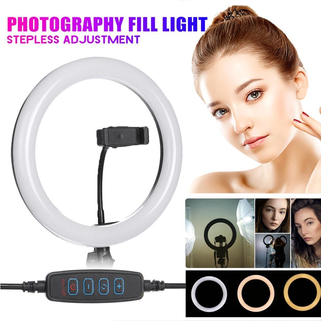 2pcs 1pcs 26cm 10inch LED Selfie Ring Light Dimmable LED Ring Lamp