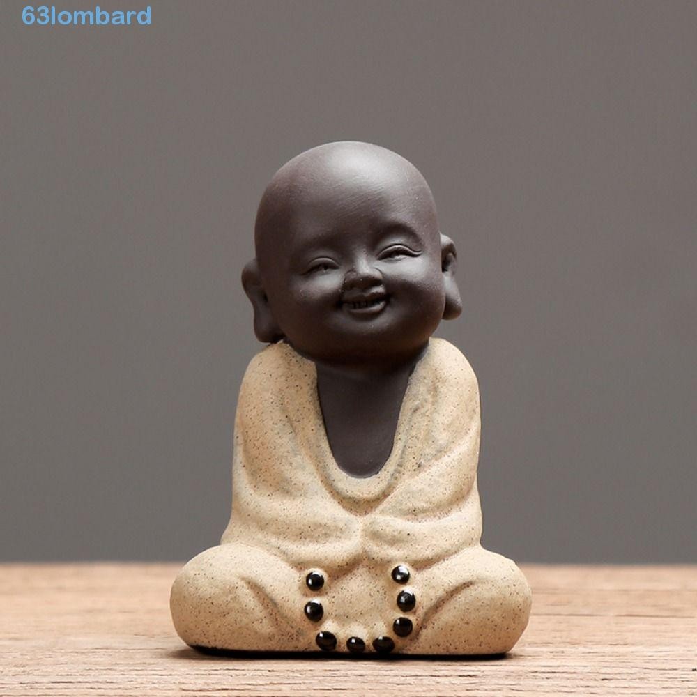 LOMBARD Little Monks Figurine, Mini Cartoon Zen Monks Ornaments