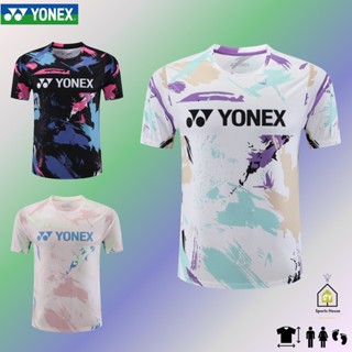 Yonex 2024 Badminton Jersey Unisex Sport Tee Shirt Korea Design 