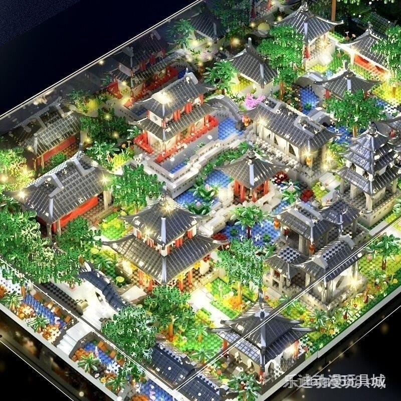 building block 积木 兼容乐高积木苏州园林3合1拼装积木建筑男女孩益智高难度生日礼物6/7 | Shopee Malaysia