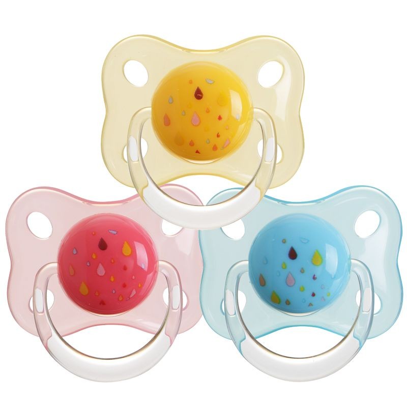 Pacifier Silicone Baby Pacifier Newborn Baby Pacifier with Lid | Shopee ...