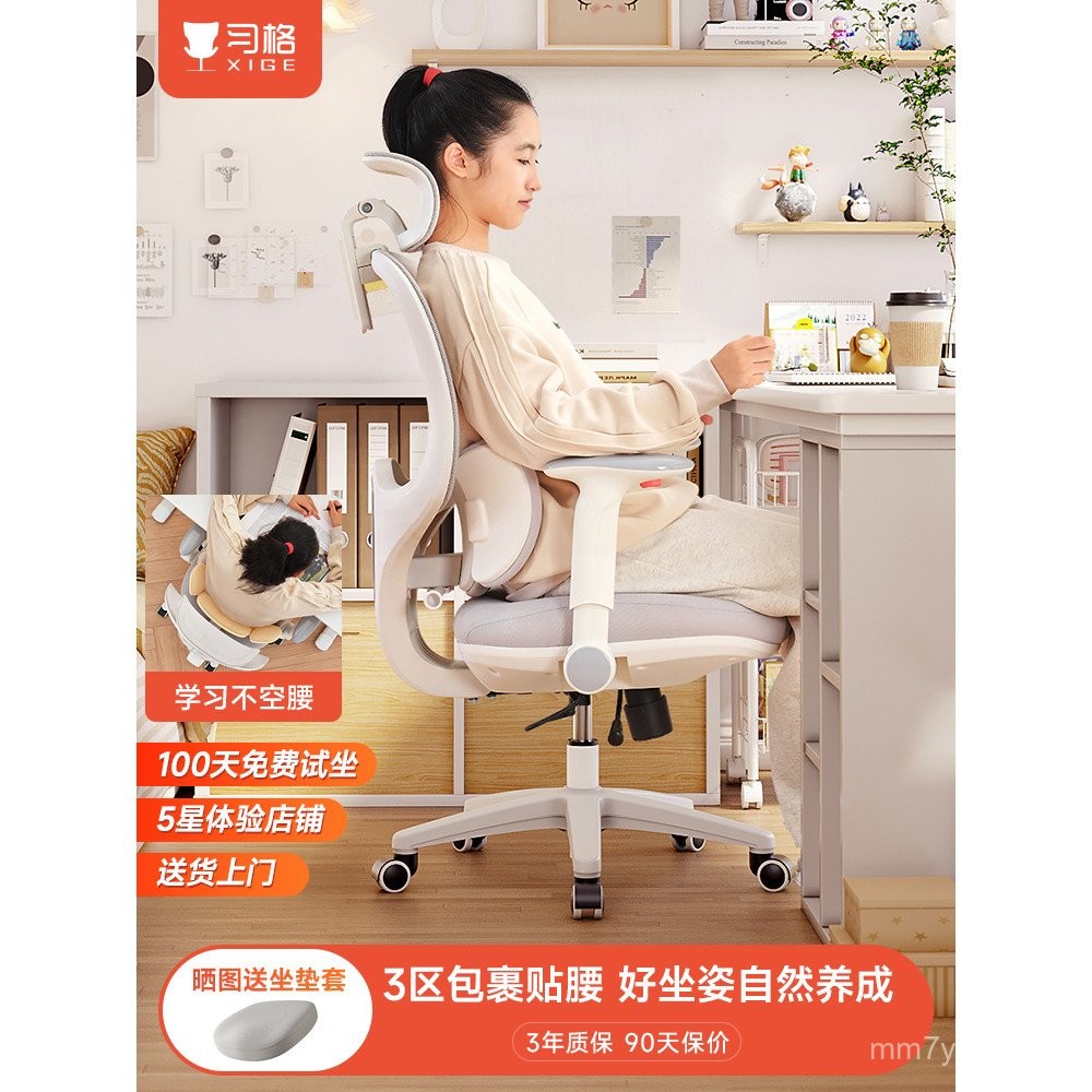 Haige Study Chair Junior High School Students Desk Chair Teenager ...