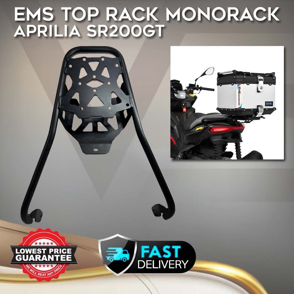 EMS Top Rack Heavy Duty APRILIA SR200GT Monorack OEM (2022yrs ...