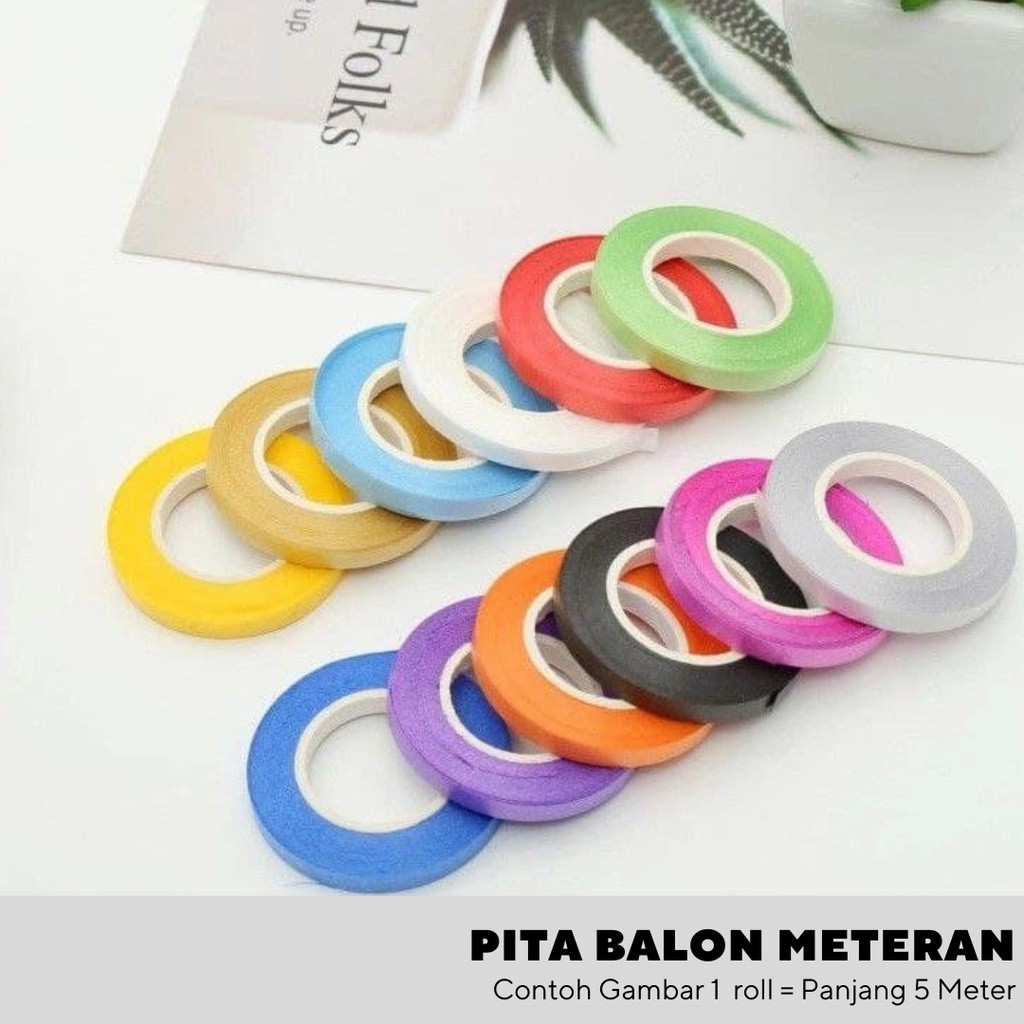 Hellium balloon ribbon, balloon rope meter per meter | Shopee Malaysia