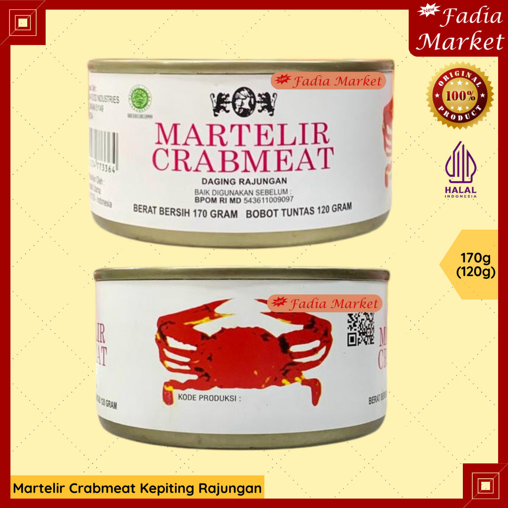 Martelir Crabmeat Canned Crab Meat 170g 120g Shopee Malaysia