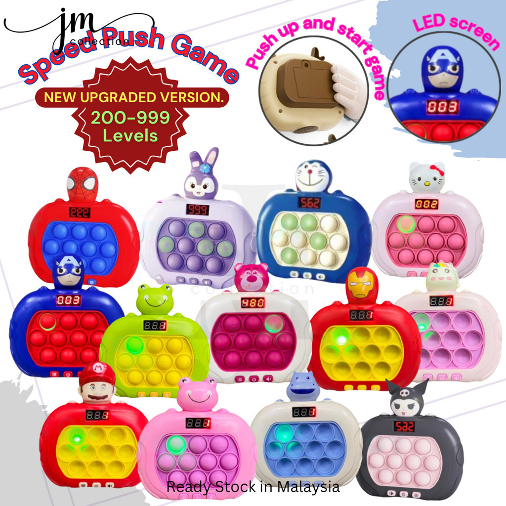 Ready Stock !!! [ Display Screen ] 999 Level Pop It Electronic Quick ...
