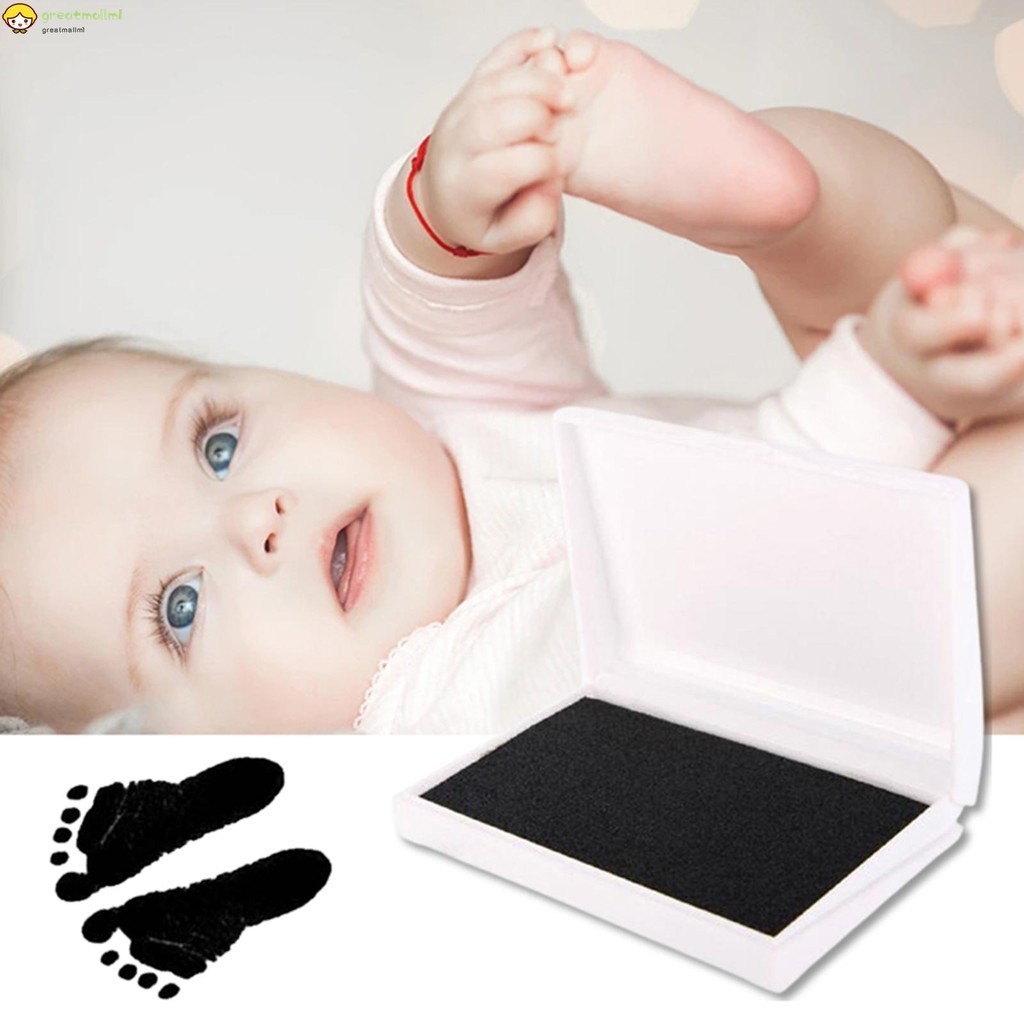 Baby Footprints Handprint Ink Pad Commemorate Child's Important Arrival ...