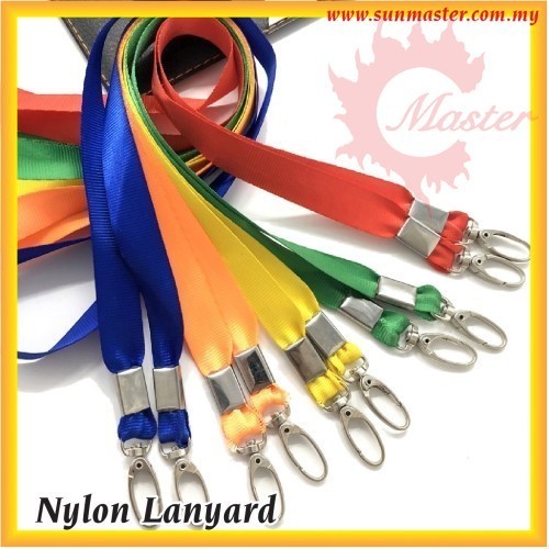 Nylon Lanyard with Metal Hook Clip 15mm | ID Name Badge | Tali Lanyard ...