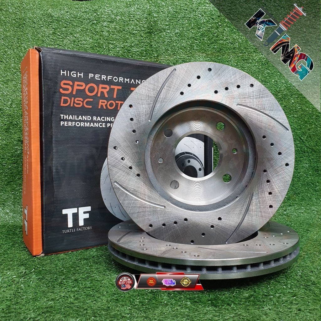PROTON GEN2/PERSONA-(FRONT)DISC ROTOR SPORT SLOTTED & DRILLED ORIGINAL ...