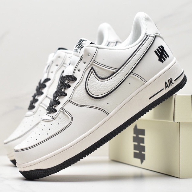 UNDEFEATED x Nike Air Force 1 07 White Black Low Top Casual Board Shoe Shopee Malaysia