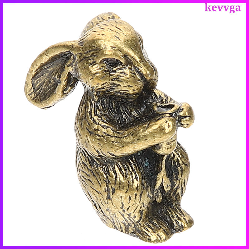 Alloy Incense Sticks Burner Mini Holder Bunnies Brass Rabbit Figurine 