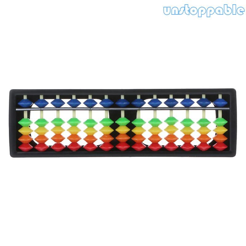 Un* 13 Column Portable Plastic Abacus Arithmetic Soroban Calculating ...