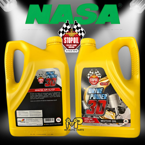 NASA / STOP OIL 20W50 POWER 30 API SL/CF - MINERAL (4L) | Shopee Malaysia